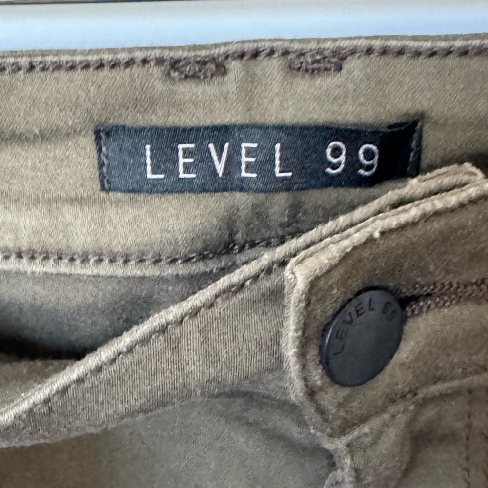 Level 99 Jolie Utility Jogger Pants in Olive Green 30 - Picture 4 of 9